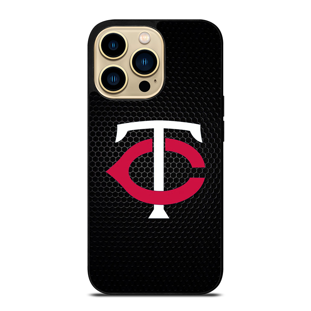 MINNESOTA TWINS METAL LOGO iPhone 14 Pro Max Case Cover