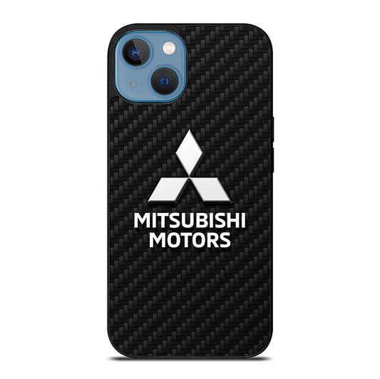 MITSUBISHI MOTORS CARBON LOGO 2 iPhone 13 Case Cover
