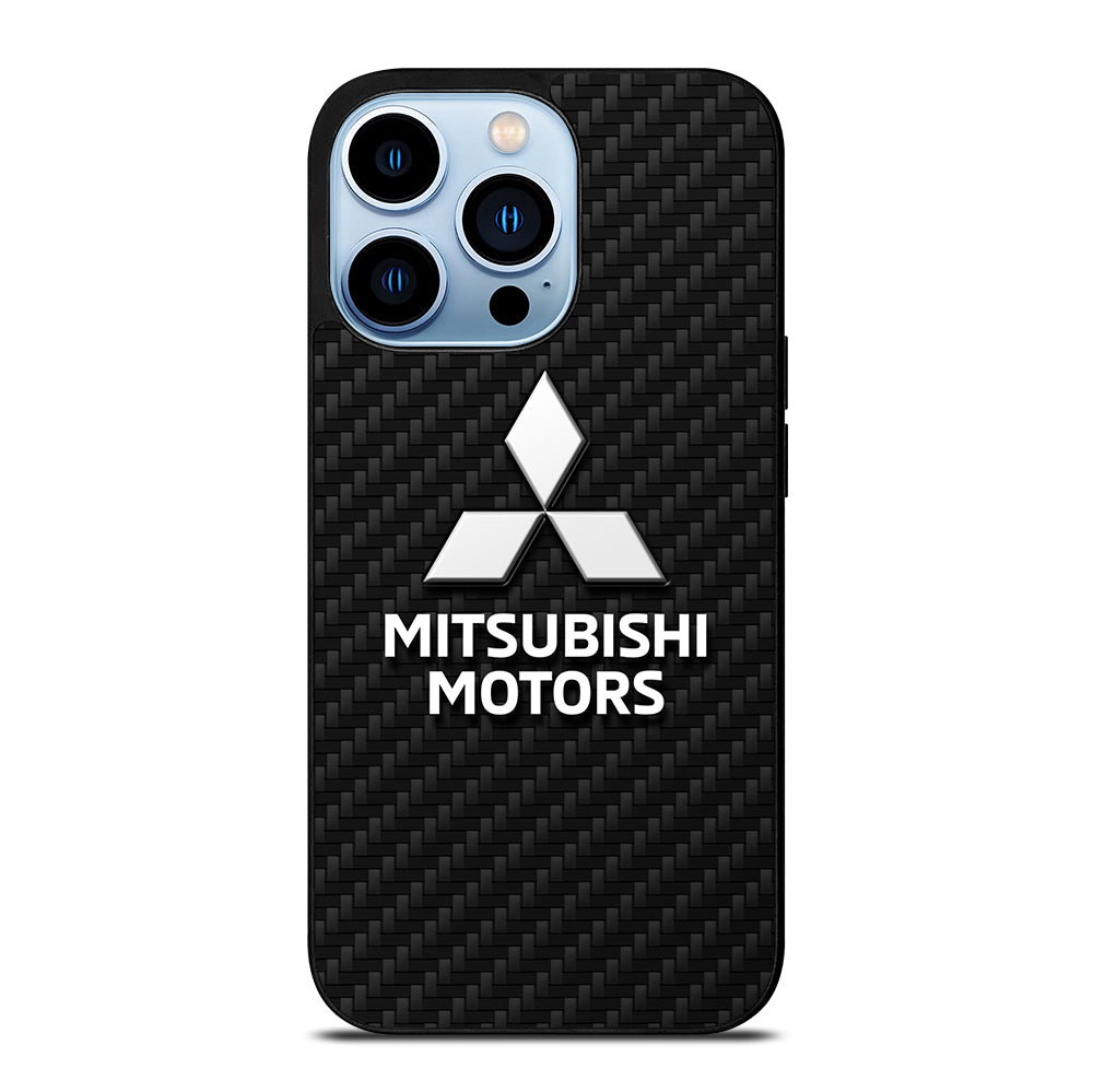 MITSUBISHI MOTORS CARBON LOGO 2 iPhone 13 Pro Max Case Cover