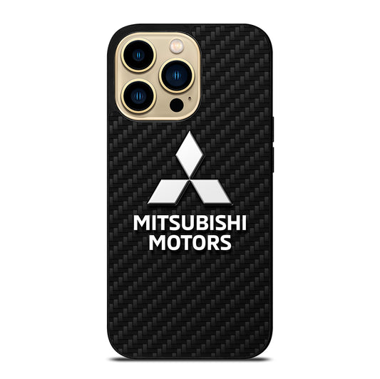 MITSUBISHI MOTORS CARBON LOGO 2 iPhone 14 Pro Max Case Cover