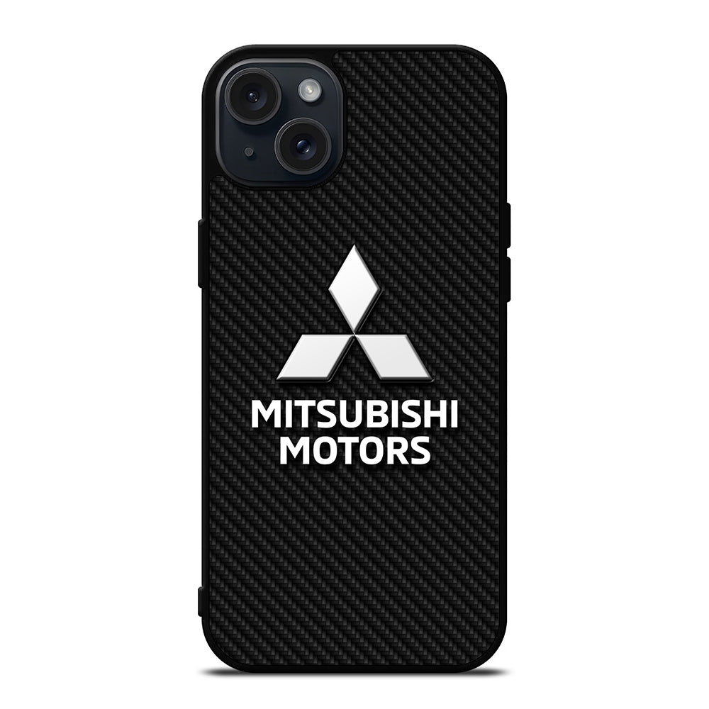 MITSUBISHI MOTORS CARBON LOGO 3 iPhone 15 Plus Case Cover