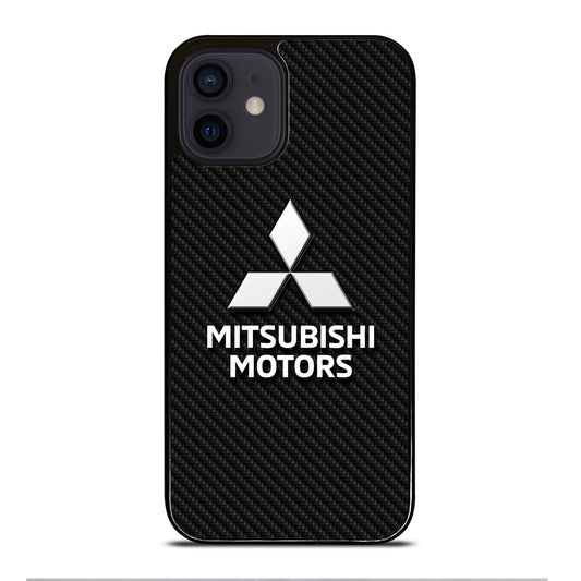 MITSUBISHI MOTORS CARBON LOGO 3 iPhone 12 Mini Case Cover