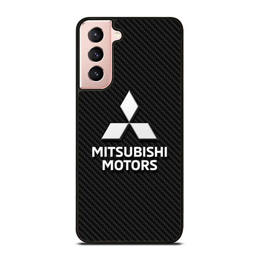 MITSUBISHI MOTORS CARBON LOGO 3 Samsung Galaxy S21 Case Cover