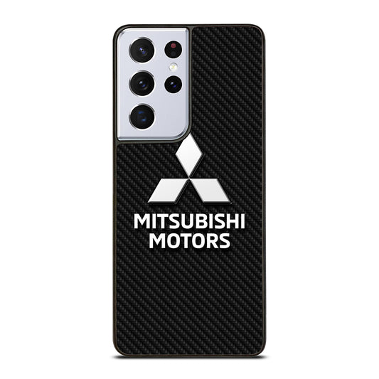 MITSUBISHI MOTORS CARBON LOGO 3 Samsung Galaxy S21 Ultra Case Cover