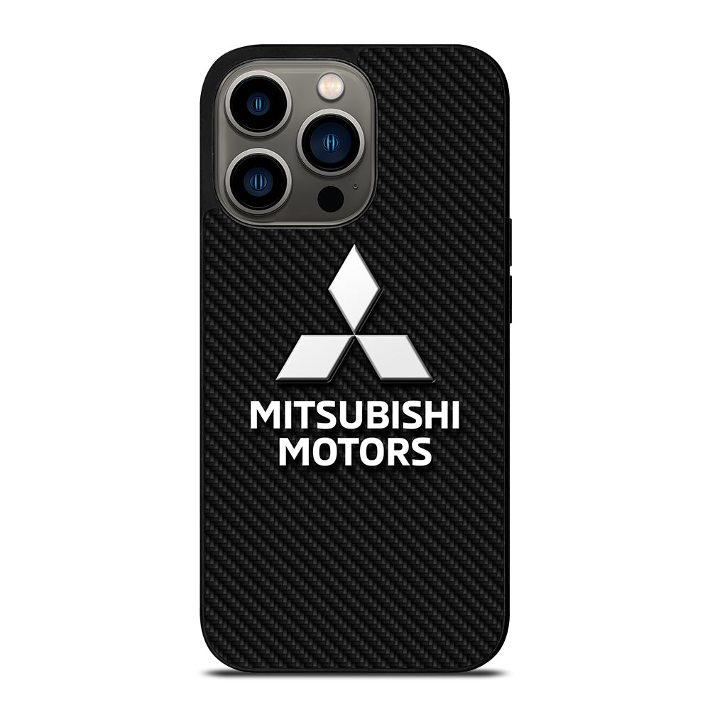 MITSUBISHI MOTORS CARBON LOGO 3 iPhone 13 Pro Case Cover