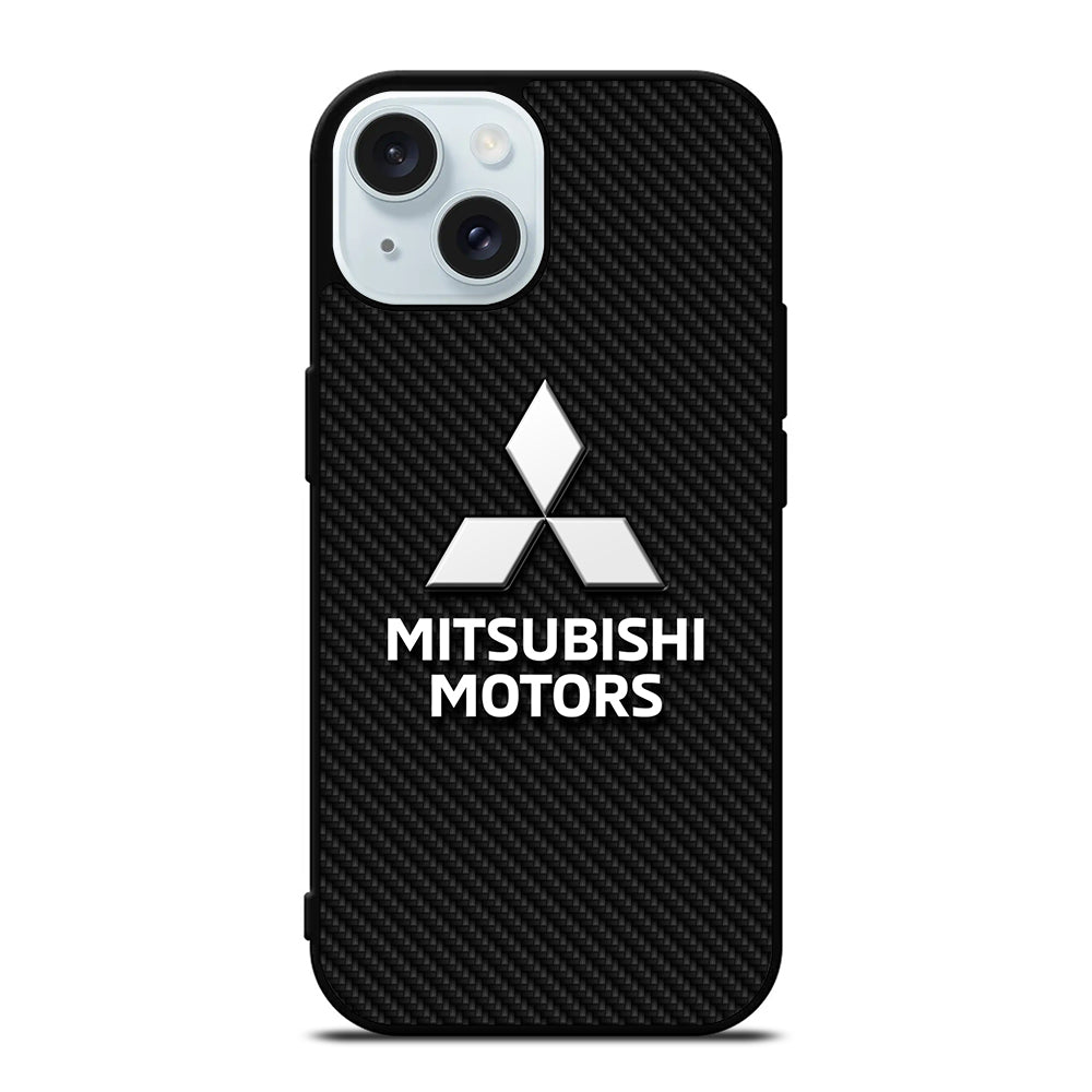 MITSUBISHI MOTORS CARBON LOGO 3 iPhone 15 Case Cover