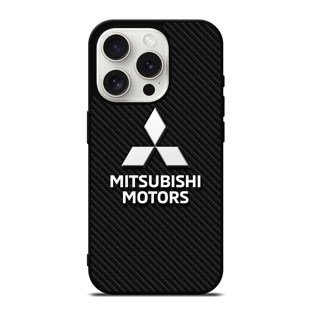 MITSUBISHI MOTORS CARBON LOGO 3 iPhone 15 Pro Case Cover