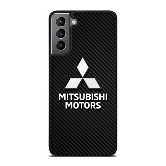 MITSUBISHI MOTORS CARBON LOGO 3 Samsung Galaxy S21 Plus Case Cover