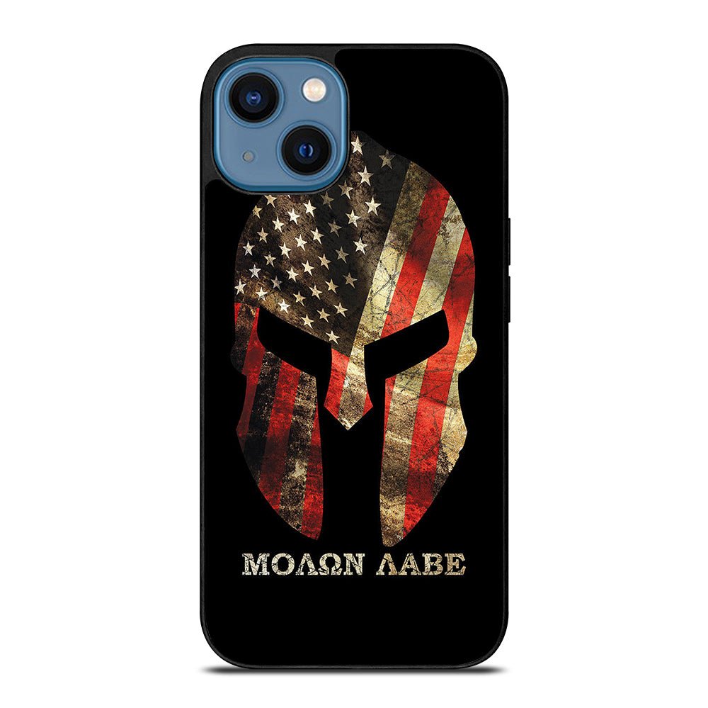 MOLON LABE AMERICAN FLAG SYMBOL iPhone 14 Case Cover