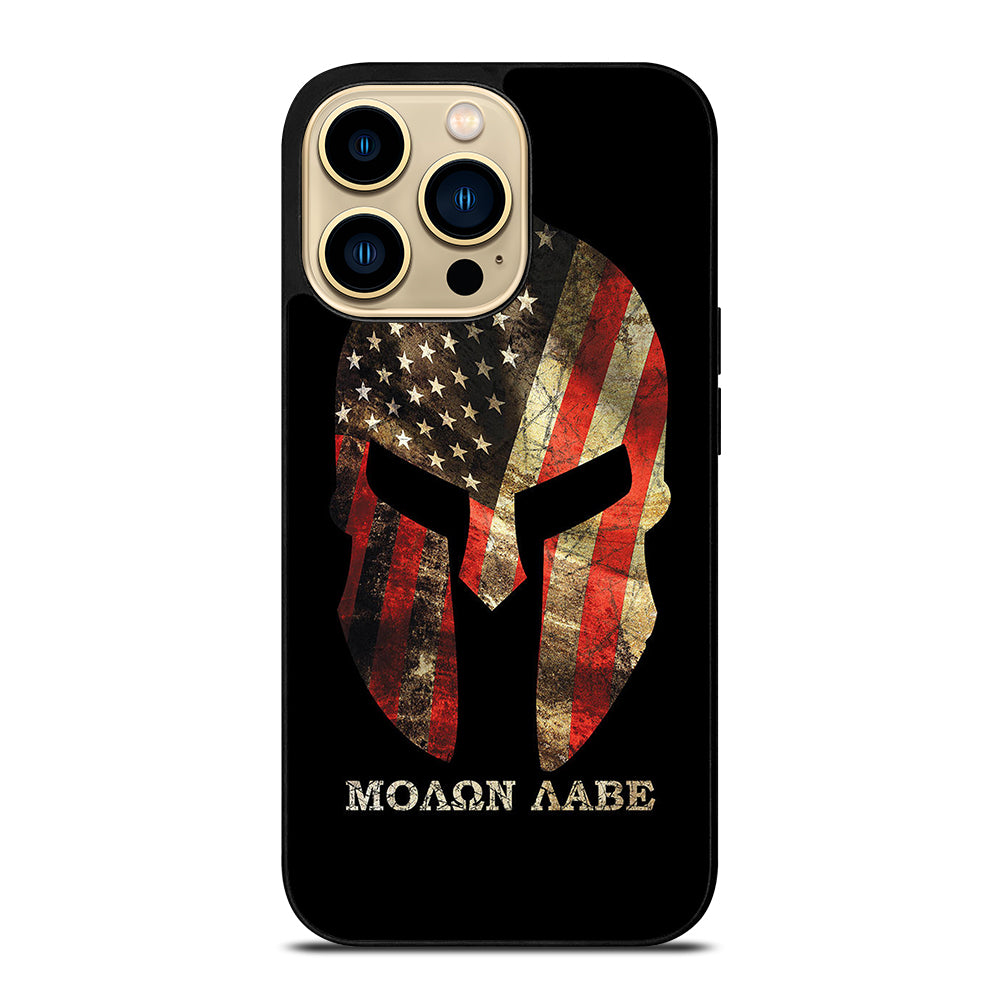 MOLON LABE AMERICAN FLAG SYMBOL iPhone 14 Pro Max Case Cover