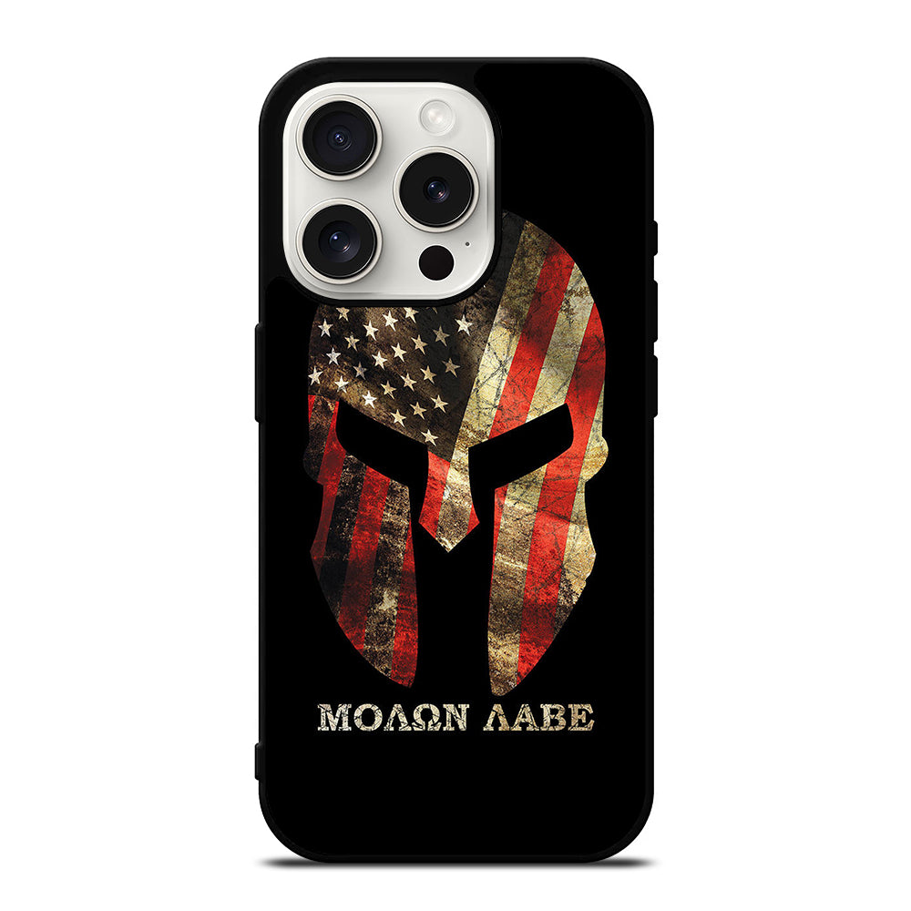 MOLON LABE AMERICAN FLAG SYMBOL iPhone 15 Pro Case Cover