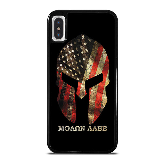 MOLON LABE AMERICAN FLAG SYMBOL iPhone X / XS Case Cover