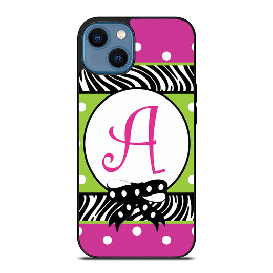 MONOGRAM GARDEN FLAG POLCADOT iPhone 14 Case Cover