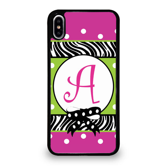 MONOGRAM GARDEN FLAG POLCADOT iPhone XS Max Case Cover