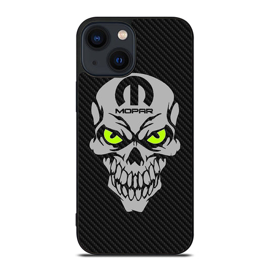 MOPAR SKULL CARBON iPhone 14 Plus Case Cover