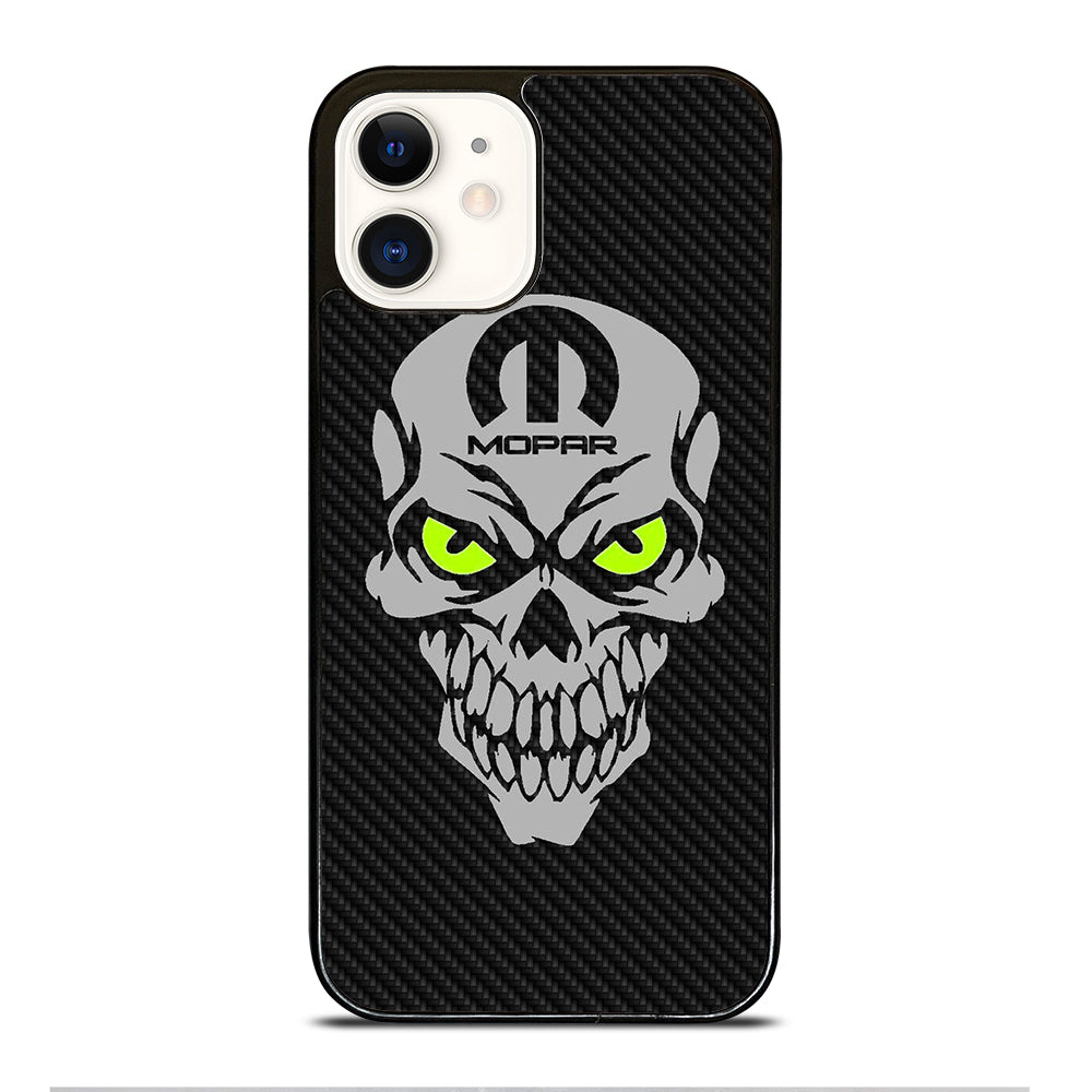 MOPAR SKULL CARBON iPhone 12 Case Cover