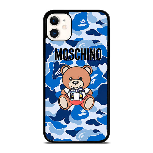MOSCHINO TEDDY BEAR CAMO iPhone 11 Case Cover
