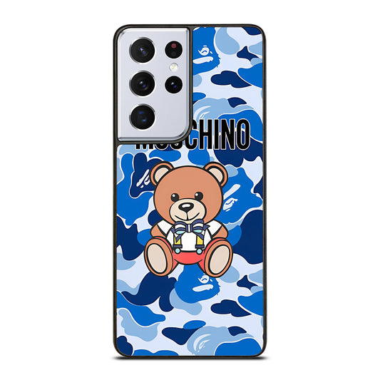 MOSCHINO TEDDY BEAR CAMO Samsung Galaxy S21 Ultra Case Cover