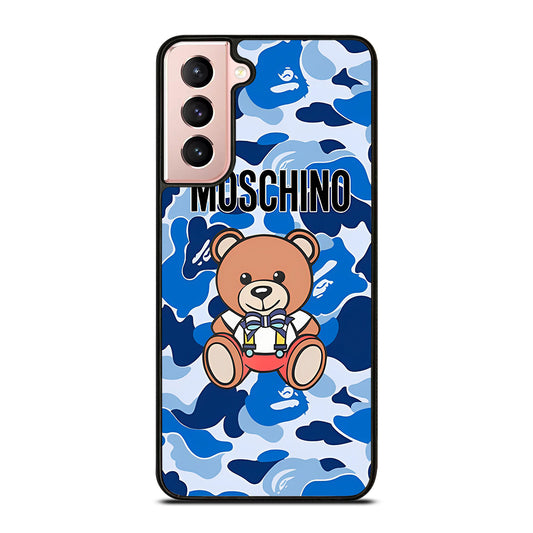 MOSCHINO TEDDY BEAR CAMO Samsung Galaxy S21 Case Cover