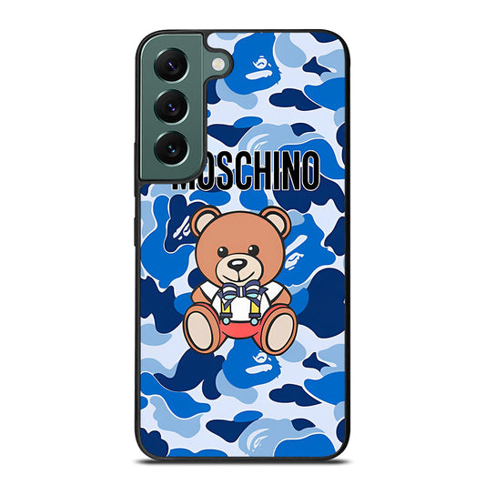 MOSCHINO TEDDY BEAR CAMO Samsung Galaxy S22 Case Cover