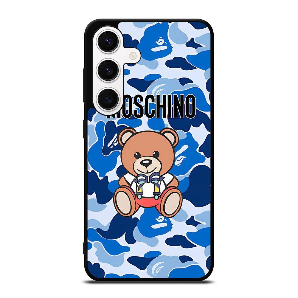 MOSCHINO TEDDY BEAR CAMO Samsung Galaxy S24 Case Cover