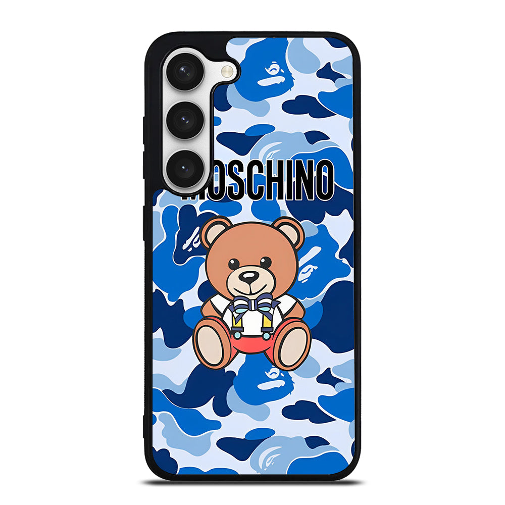 MOSCHINO TEDDY BEAR CAMO Samsung Galaxy S23 Case Cover