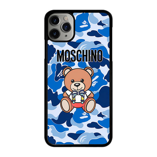 MOSCHINO TEDDY BEAR CAMO iPhone 11 Pro Max Case Cover
