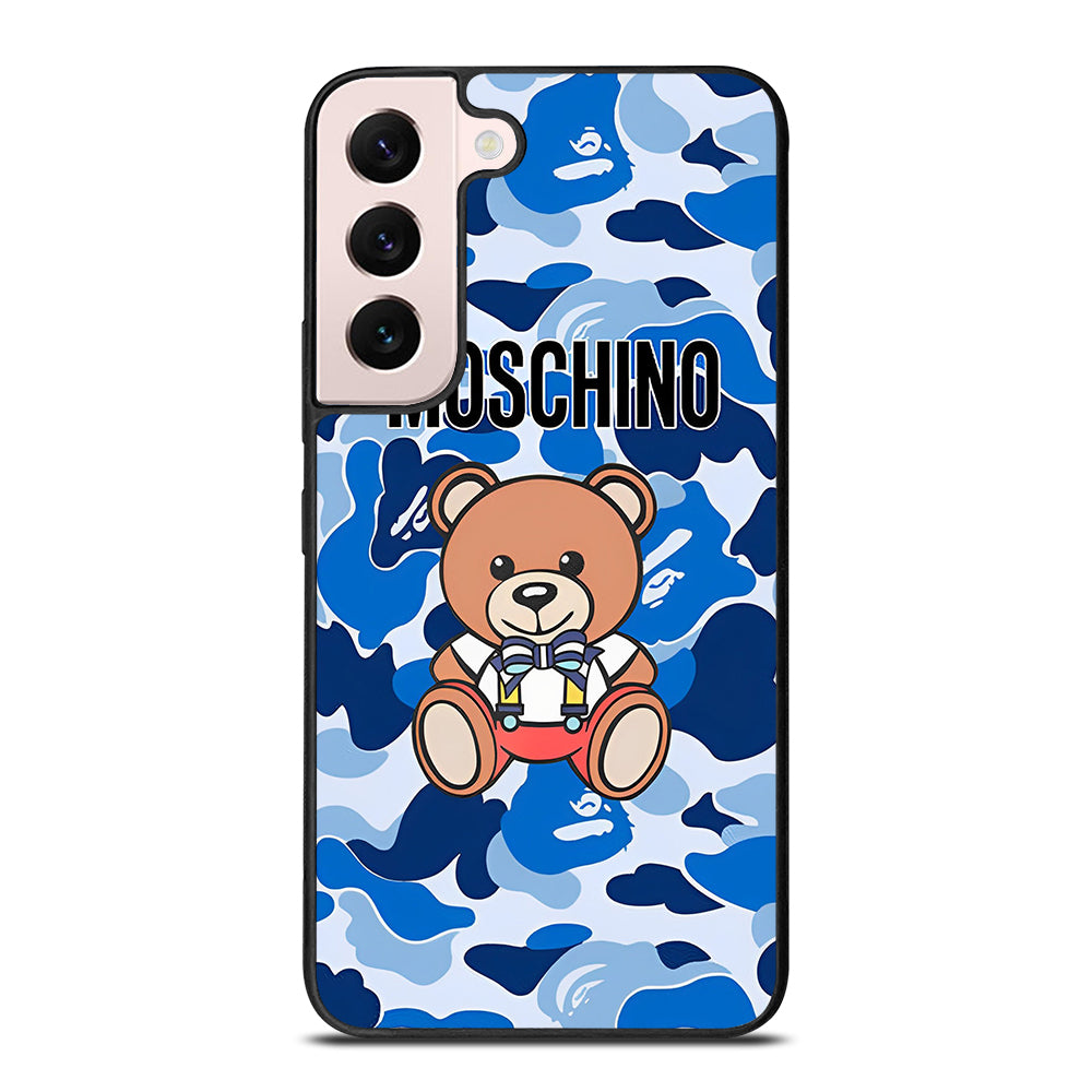 MOSCHINO TEDDY BEAR CAMO Samsung Galaxy S22 Plus Case Cover