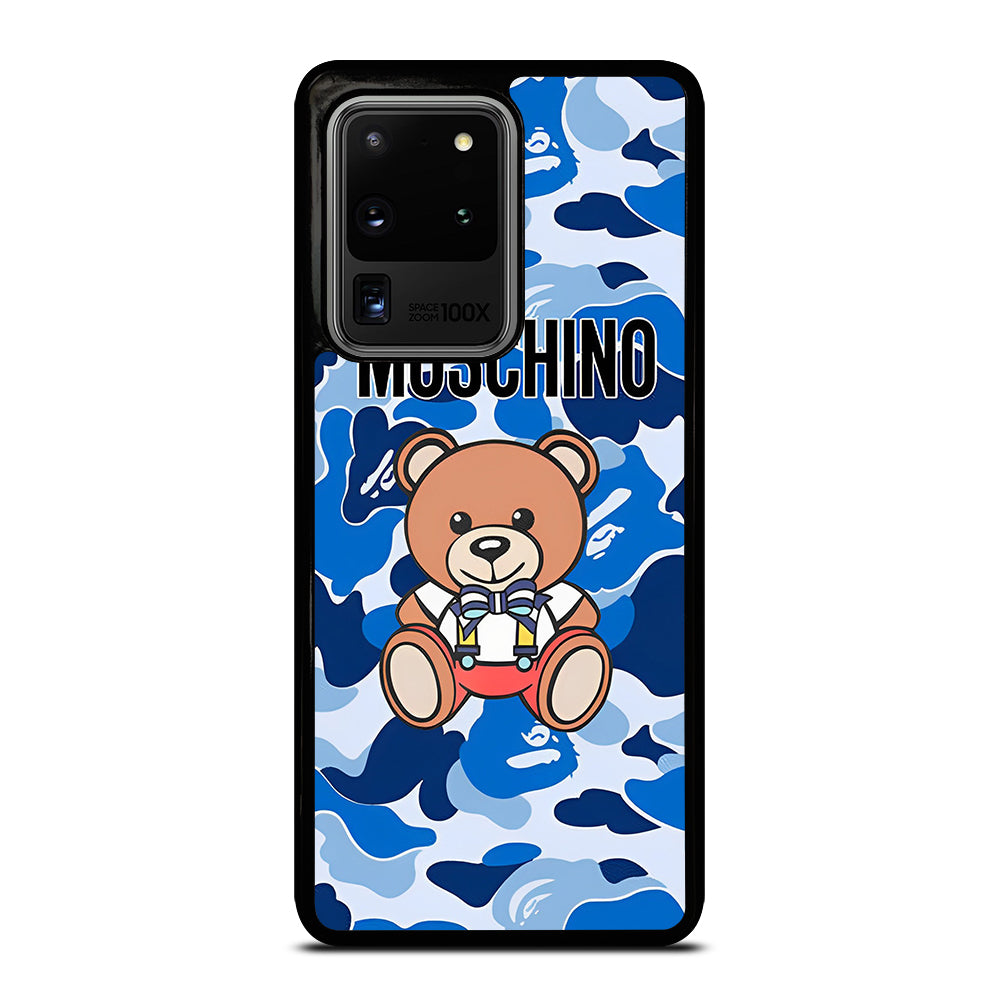 MOSCHINO TEDDY BEAR CAMO Samsung Galaxy S20 Ultra Case Cover