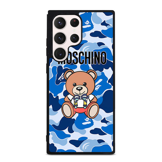 MOSCHINO TEDDY BEAR CAMO Samsung Galaxy S23 Ultra Case Cover