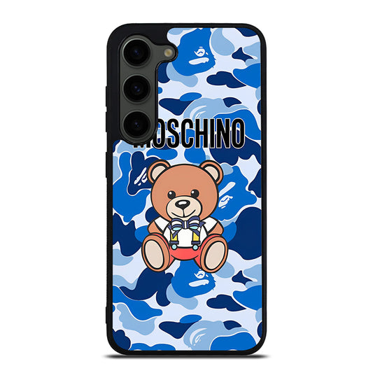 MOSCHINO TEDDY BEAR CAMO Samsung Galaxy S23 Plus Case Cover