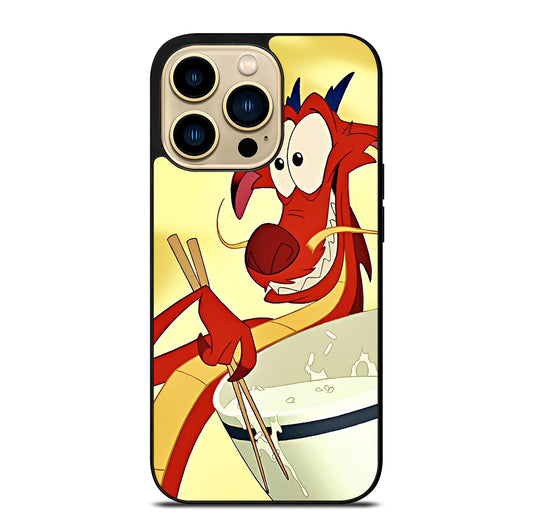 MUSHU MULAN DISNEY CARTOON 3 iPhone 14 Pro Max Case Cover
