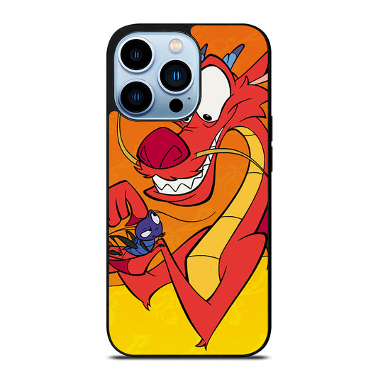 MUSHU MULAN DISNEY CARTOON 4 iPhone 13 Pro Max Case Cover