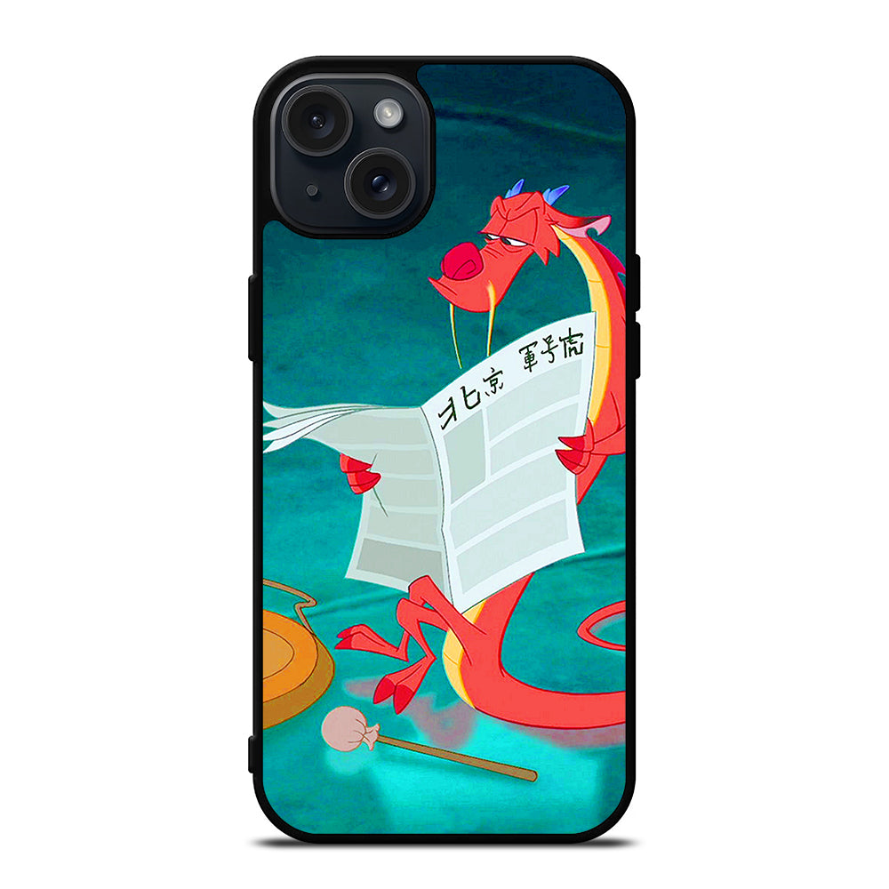 MUSHU MULAN DISNEY CARTOON 5 iPhone 15 Plus Case Cover