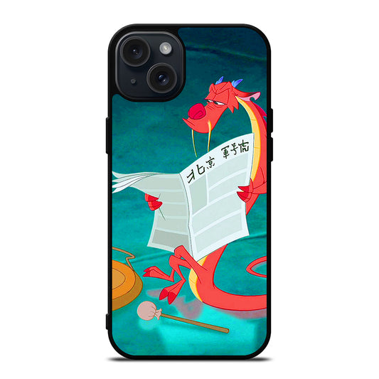 MUSHU MULAN DISNEY CARTOON 5 iPhone 15 Plus Case Cover