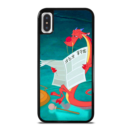 MUSHU MULAN DISNEY CARTOON 5 iPhone X / XS Case Cover
