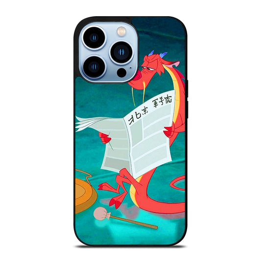 MUSHU MULAN DISNEY CARTOON 5 iPhone 13 Pro Max Case Cover