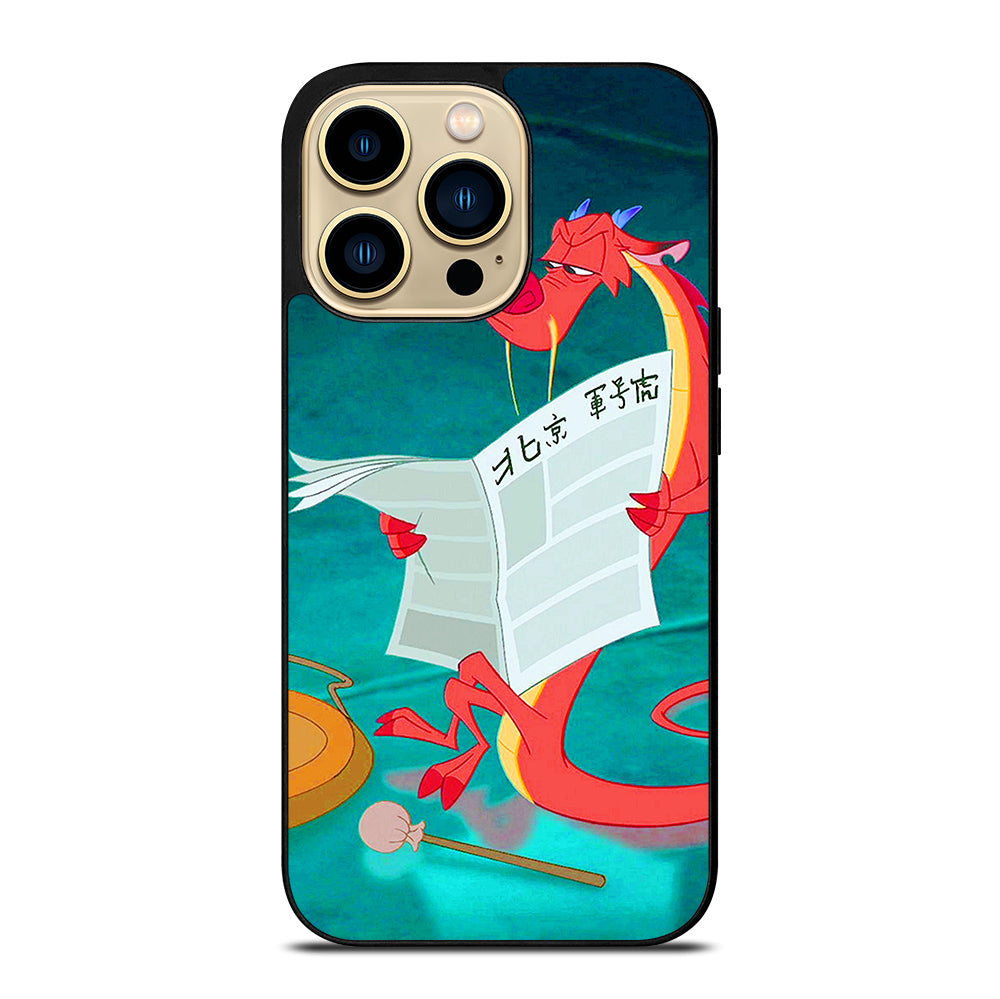 MUSHU MULAN DISNEY CARTOON 5 iPhone 14 Pro Max Case Cover