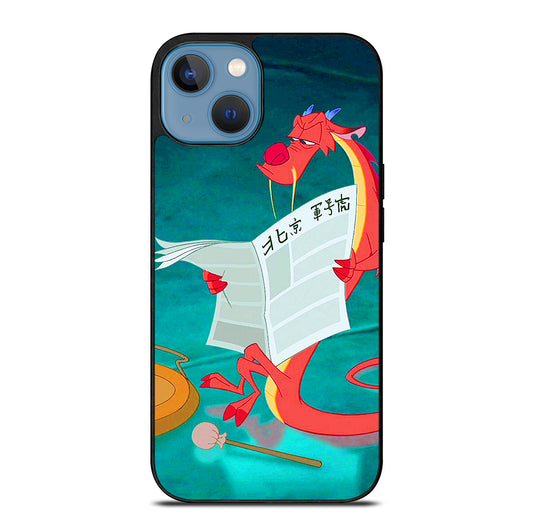 MUSHU MULAN DISNEY CARTOON 5 iPhone 13 Case Cover