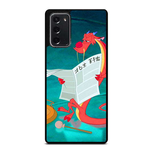 MUSHU MULAN DISNEY CARTOON 5 Samsung Galaxy Note 20 Case Cover