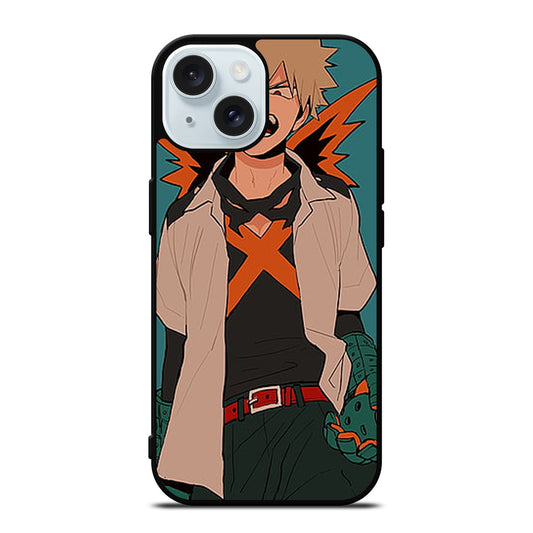 MY HERO ACADEMIA ANIME BAKUGOU iPhone 15 Case Cover