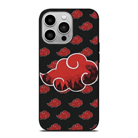NARUTO AKATSUKI CLOUDS LOGO iPhone 14 Pro Case Cover