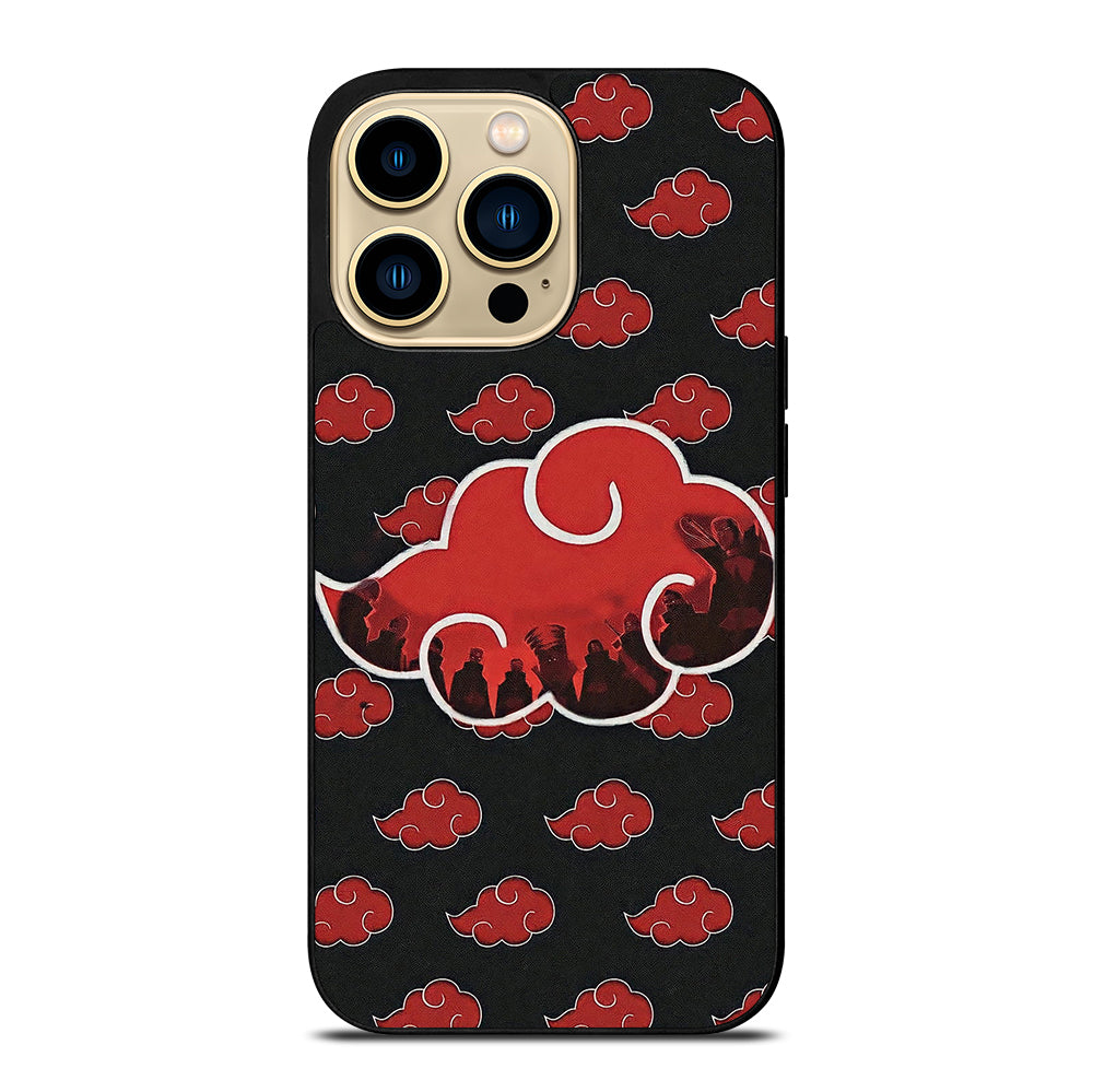 NARUTO AKATSUKI CLOUDS LOGO iPhone 14 Pro Max Case Cover