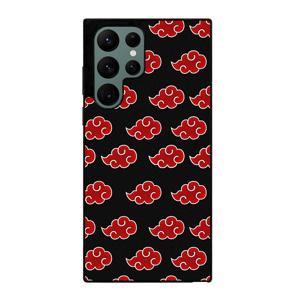 NARUTO AKATSUKI CLOUDS PATTERN Samsung Galaxy S22 Ultra Case Cover
