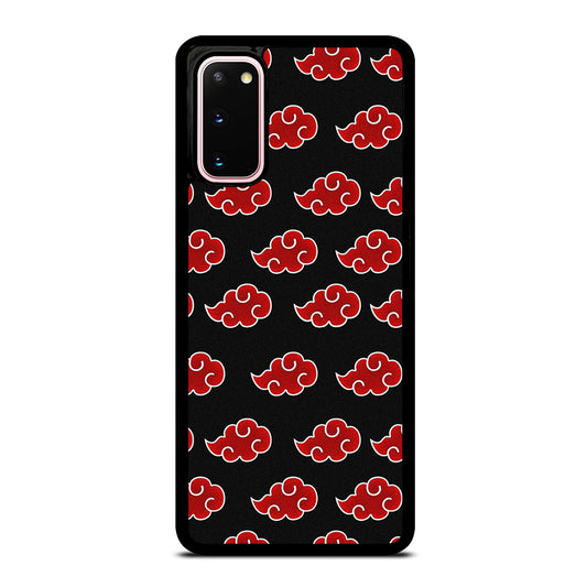 NARUTO AKATSUKI CLOUDS PATTERN Samsung Galaxy S20 Case Cover