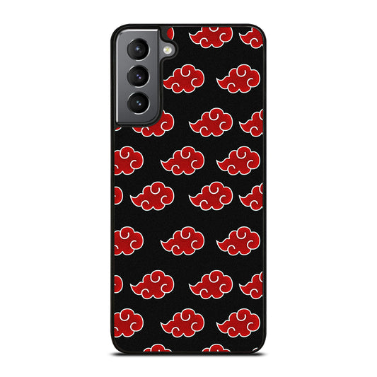 NARUTO AKATSUKI CLOUDS PATTERN Samsung Galaxy S21 Plus Case Cover