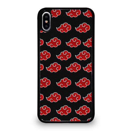 NARUTO AKATSUKI CLOUDS PATTERN iPhone XS Max Case Cover