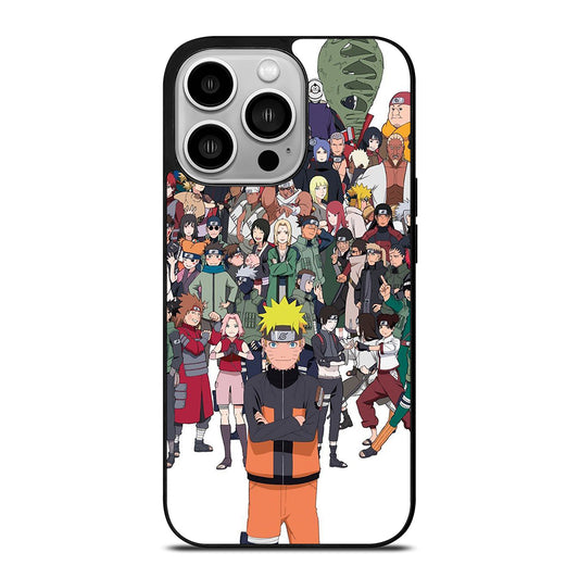 NARUTO ANIME ALL CHARACTERS 1 iPhone 14 Pro Case Cover