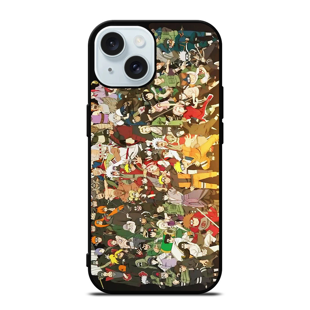 NARUTO ANIME ALL CHARACTERS 2 iPhone 15 Case Cover