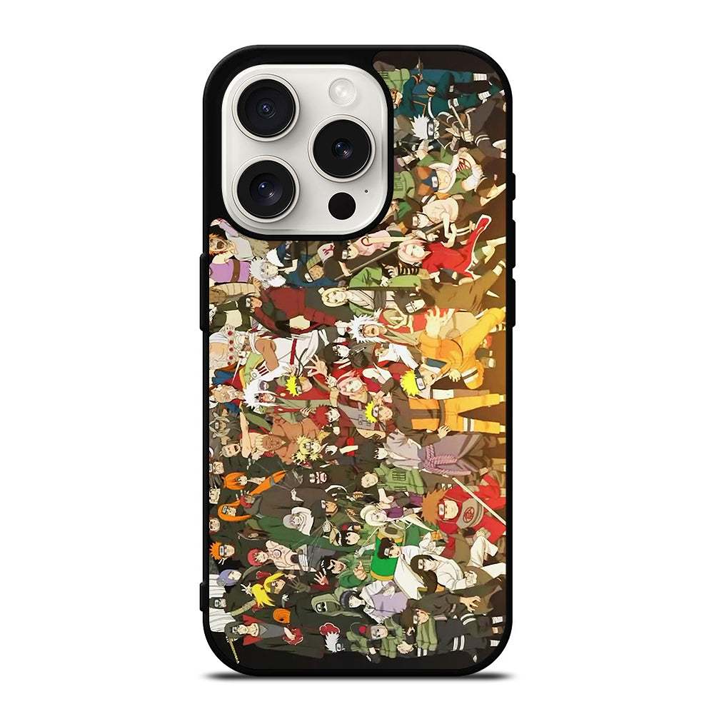 NARUTO ANIME ALL CHARACTERS 2 iPhone 15 Pro Case Cover